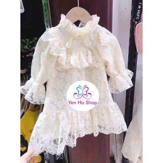 Váy Tiểu Thư ren cho bé gái siêu xinh