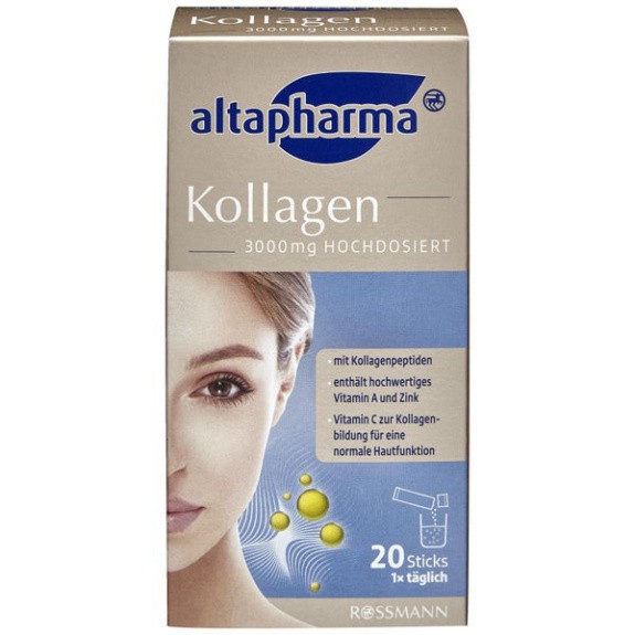 [Bố bỉm sữa 9x] Altapharma Kollagen 3000 mg dạng bột của Đức