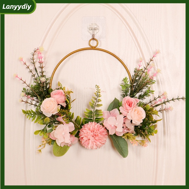 Vòng Hoa Nhân Tạo Treo Tường Trang Trí Nhà Cửa / Tiệc Cưới / Giáng Sinh