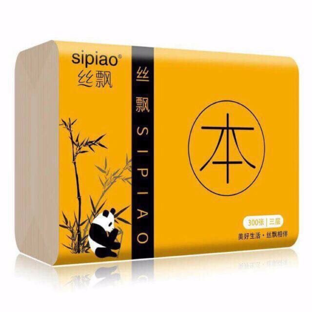 Sỉ 5 Hộp giấy ăn Sipao (300 tờ/gói)