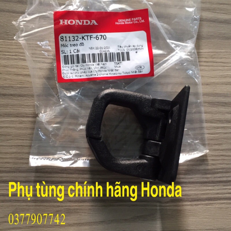 Móc Treo Đồ SH125.150 - SH Mode125 - Lead125 và vít bắt móc 6*14 Chính Hãng honda