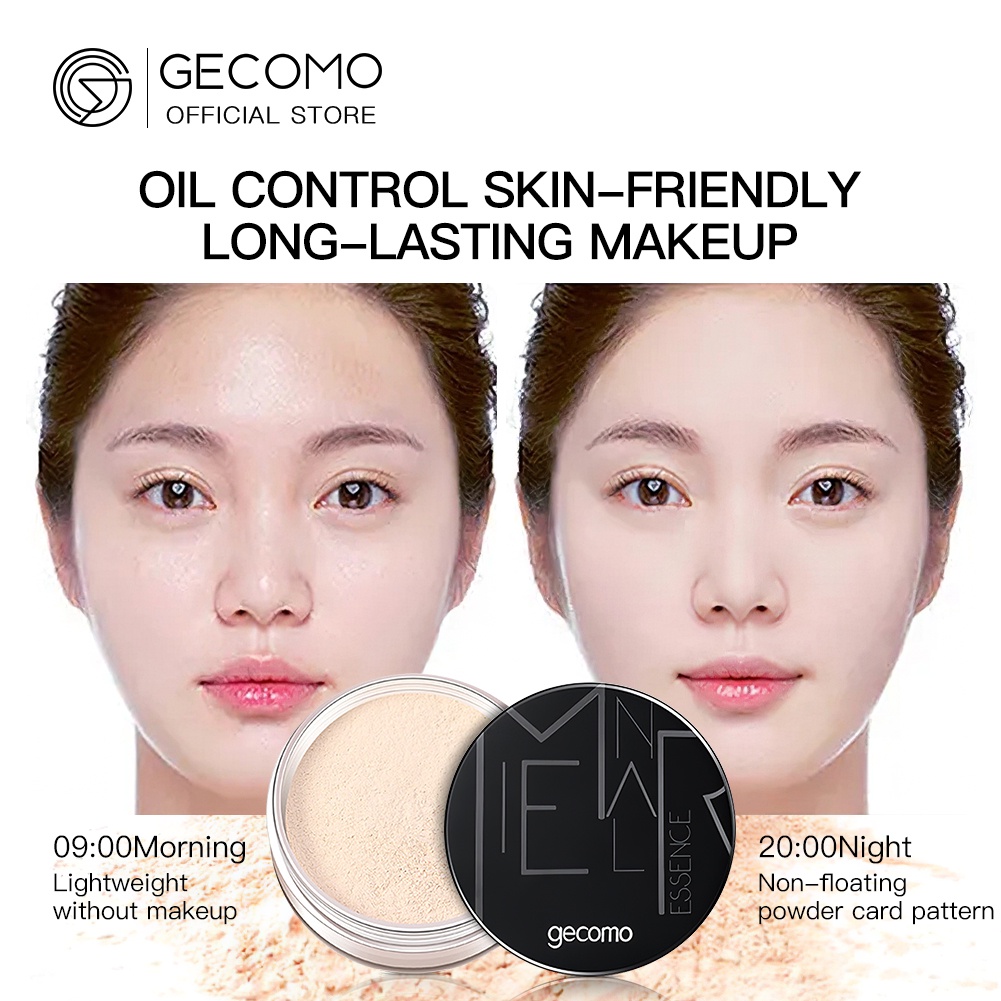 GECOMO Mattifying Loose Powder Oil Control Matte Chống bóng nhờn Trang điểm không trọng lượng cho khuôn mặt | BigBuy360 - bigbuy360.vn