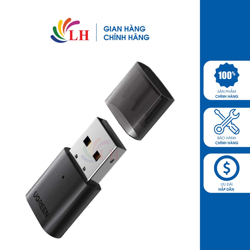 Bộ thu Bluetooth 5.0 Ugreen USB Adapter CM390 80889 - Hàng chính hãng - Khả năng kết nối 2 thiết bị cùng lúc