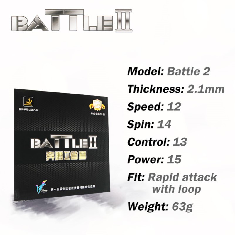 Vợt Bóng Bàn Chuyên Nghiệp 729 Battle 2 Battle Max Pro Bằng Cao Su Có Thể Xoay Và Điều Khiển Tốt