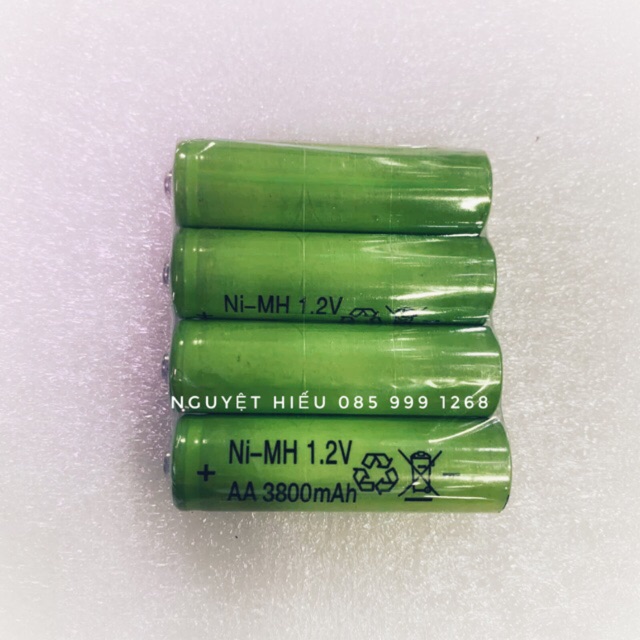 Pin cell vỉ 4 viên AA NiMH 1.2V 3800mAh