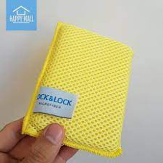 Miếng rửa chén Lock&Lock Microfiber WEL028Y (màu vàng)