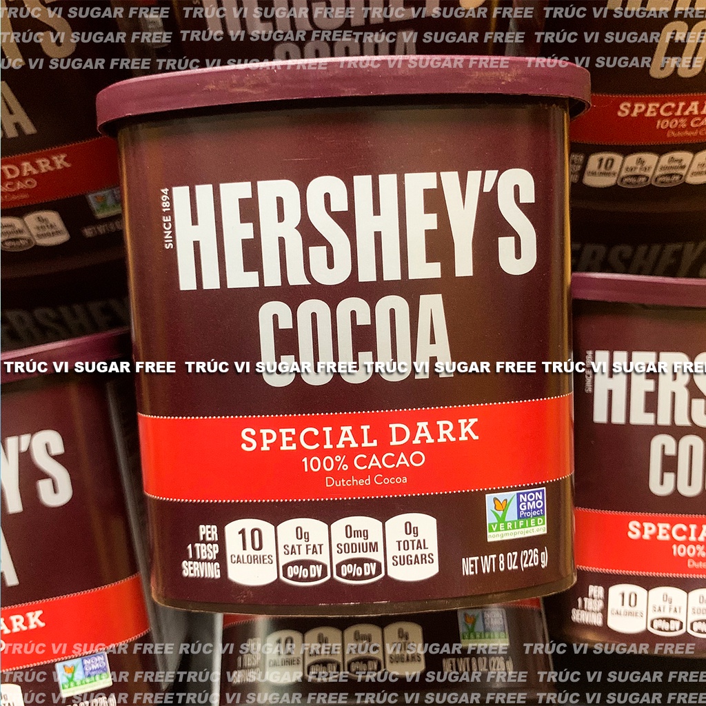 Cacao bột Nguyên chất Hershey’s (eat clean ,keto , gymer , không đường )