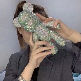 Gấu đính đá size 33cm - Bearbrick handmade cao cấp - cho mọi lứa tuổi