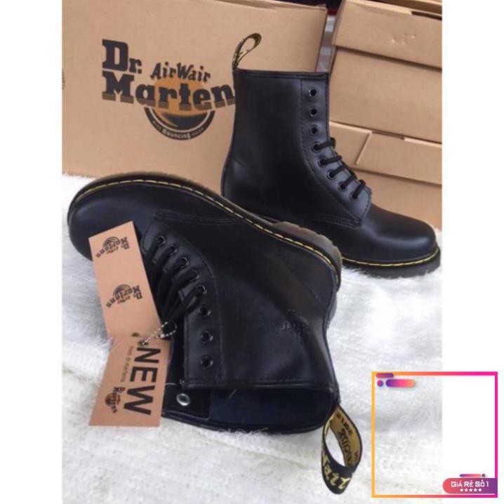 Giày Boots Martens nam SN11 cao cổ da bò đến độn thời trang  -V1