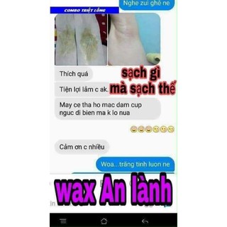(Tặng 50 tờ giấy và 2 que wax) Wax lông An Lành 350gram