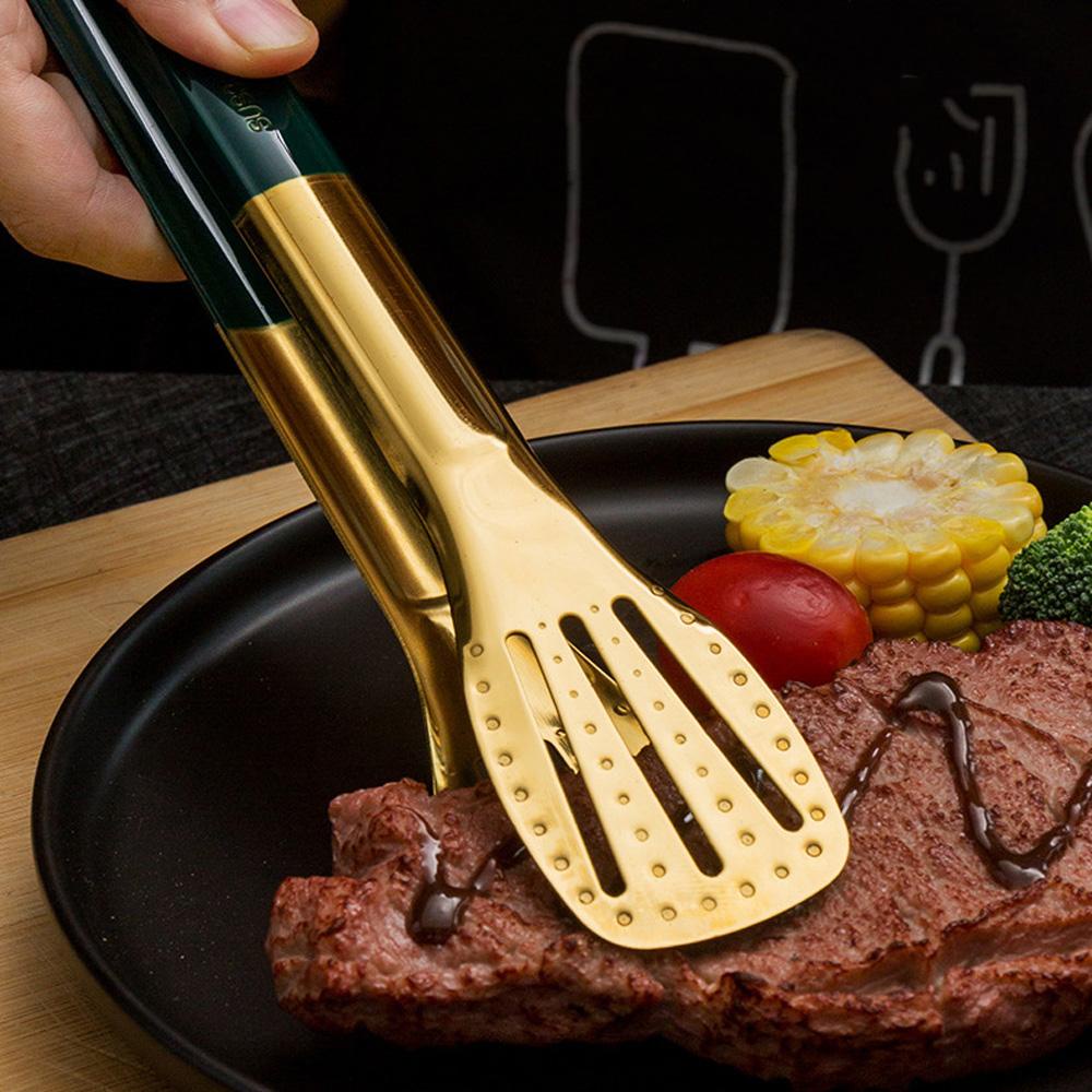 Kẹp Gắp Thức Ăn Bằng Thép Không Gỉ Chống Dính