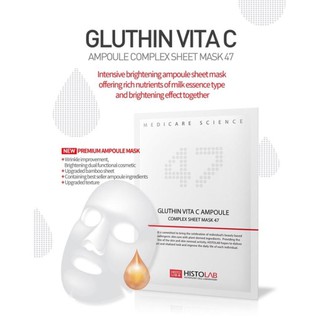 MẶT NẠ GIẤY LÀM TRẮNG DA GLUTHIN VITA C HISTOLAB AMPOULE COMPLEX