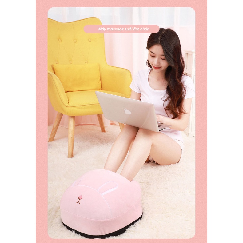 Máy Massage Chân Sưởi Ấm Bằng Tia Hồng Ngoại-Hình Thú Đáng Yêu, Cắm Điện Dùng Trực Tiếp