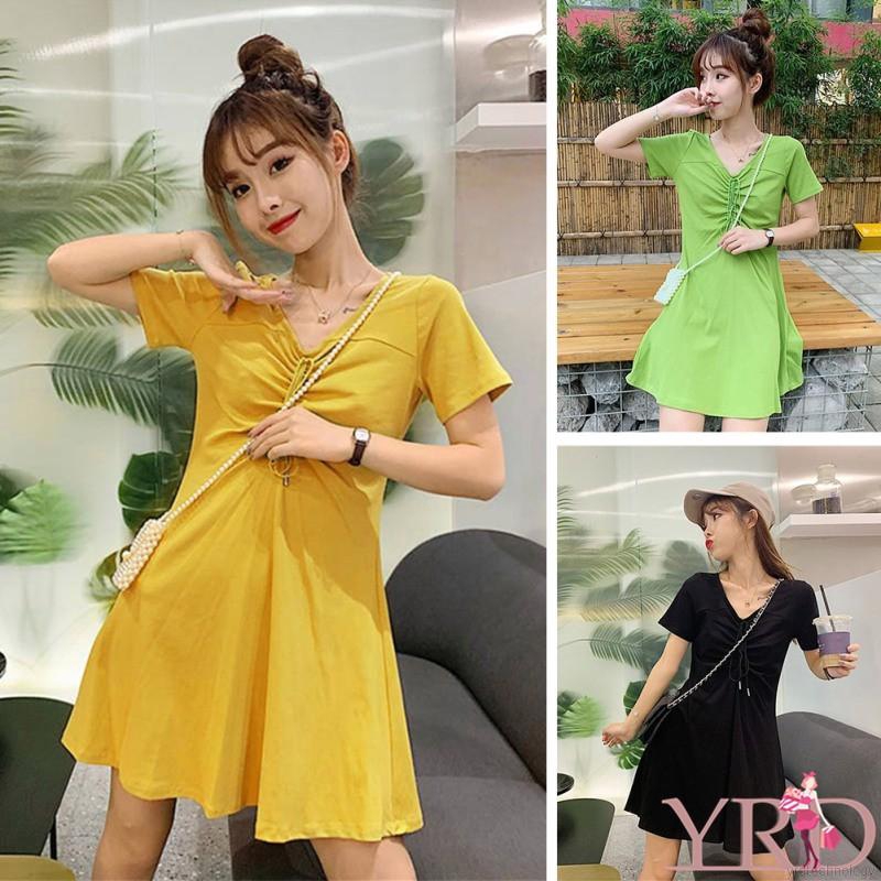 Đầm ren hoa tay ngắn phong cách mùa hè cho phái nữ | BigBuy360 - bigbuy360.vn