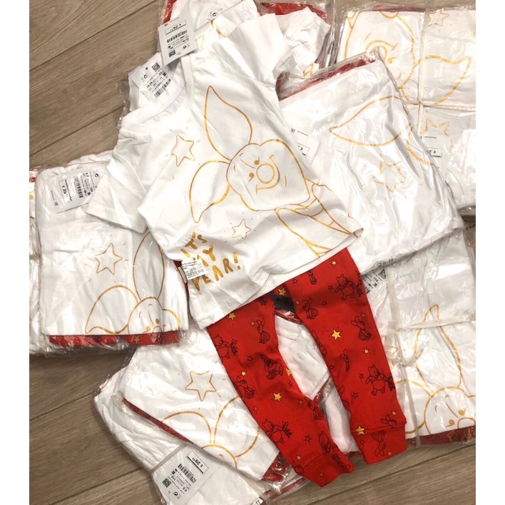 Set bộ bé gái áo lợn quần dài Zara