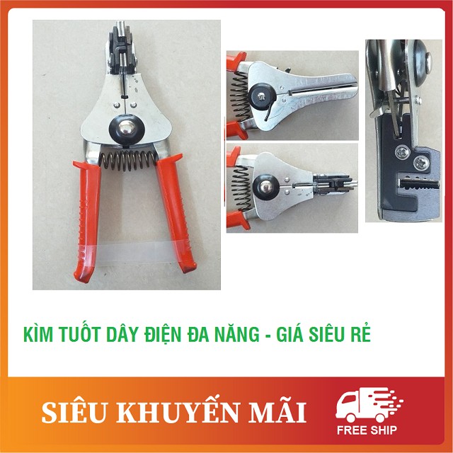 Kìm tuốt dây điện tự động, hàm cắt - Hàng tốt giá rẻ