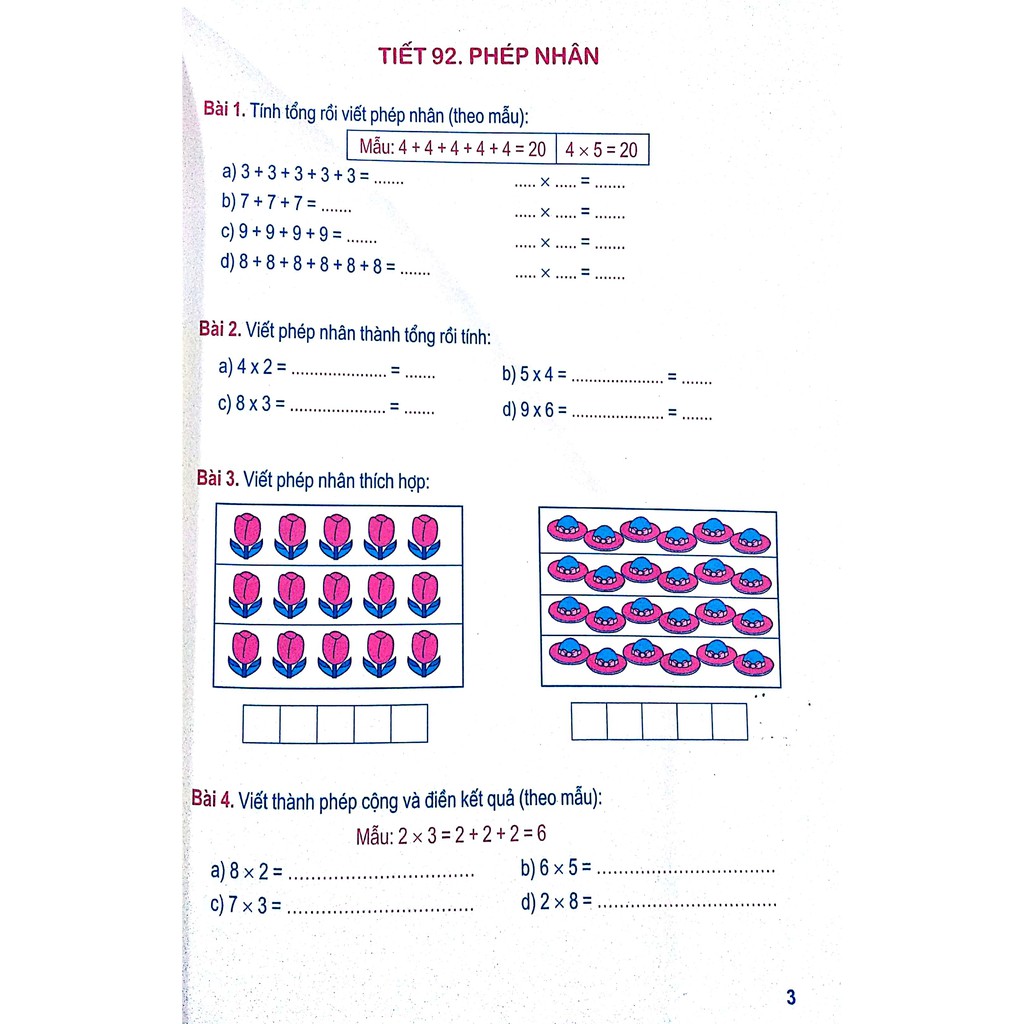 Sách: Vở Bài Tập Toán Nâng Cao Lớp 2 Quyển 2