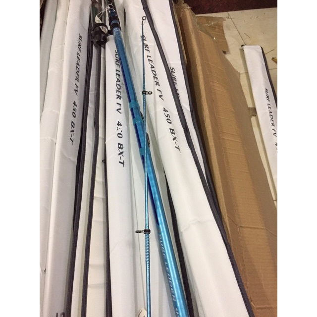 Cần lục xa bờ Shimano surf leader xoắn gân toàn thân có định vị khoen hàng chất lượng 78