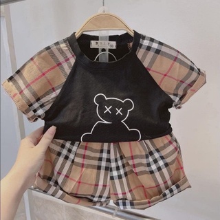 Bộ br gấu đen trắng bé trai bé gái 8-16kg. bộ đùi đẹp