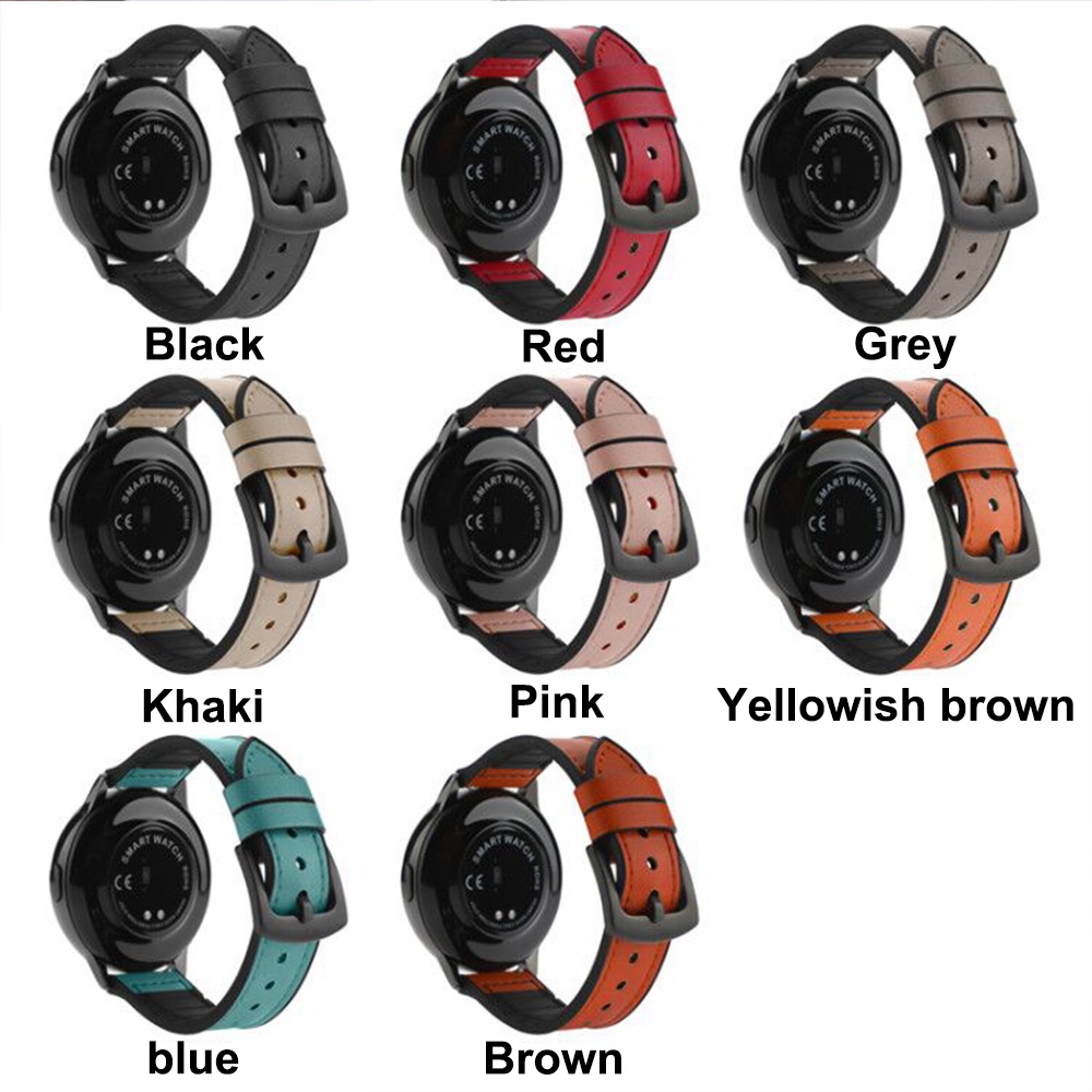 Dây đeo da và silicone cho đồng hồ thông minh samsung galaxy watch 4 samsung galaxy active 2 gear s3 46mm22mm