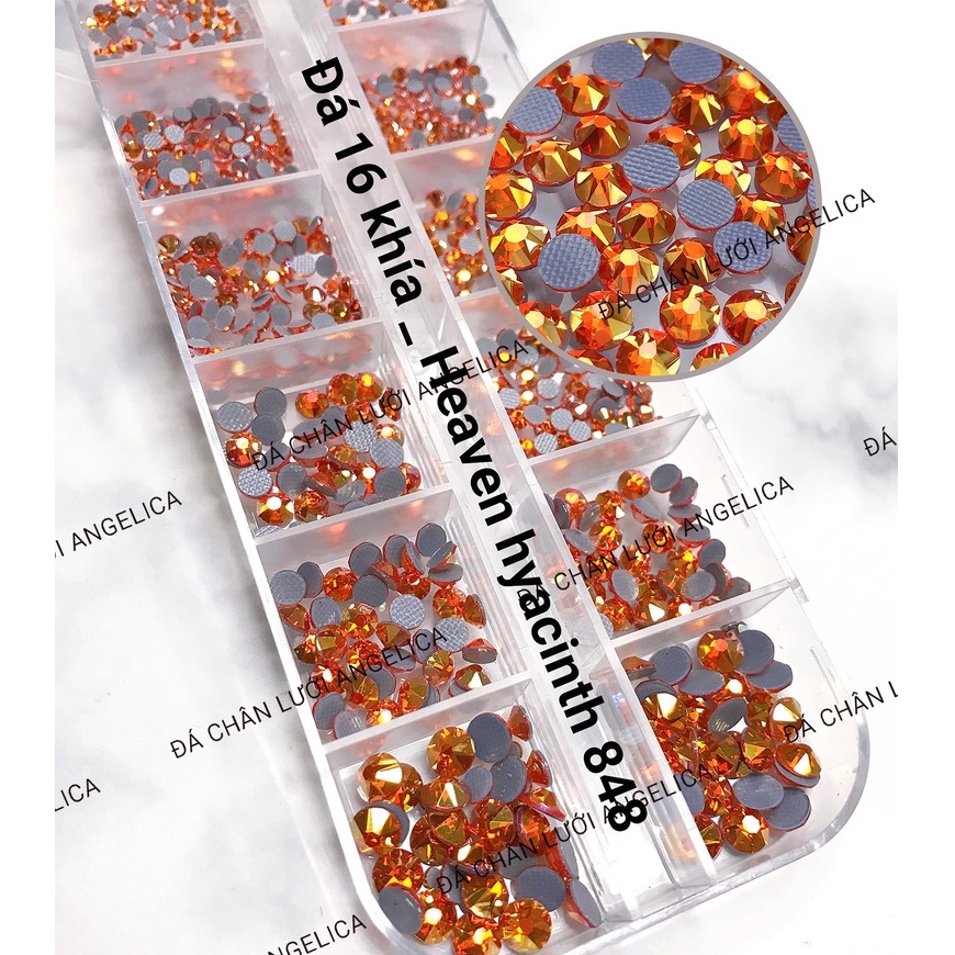 Đá Chân Lưới Nail 16 Khía Heaven Hyacinth Đính Móng ANGELICA 848