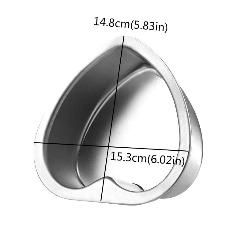 Khuôn Làm Bánh Hình Trái Tim Cỡ 3 / 5 / 6 / 8 / 10 Inch