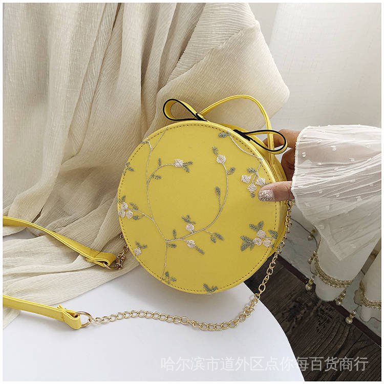 Túi Đeo Vai Thêu Ren Thủ Công Phong Cách Trung Hoa Cổ Điển PU