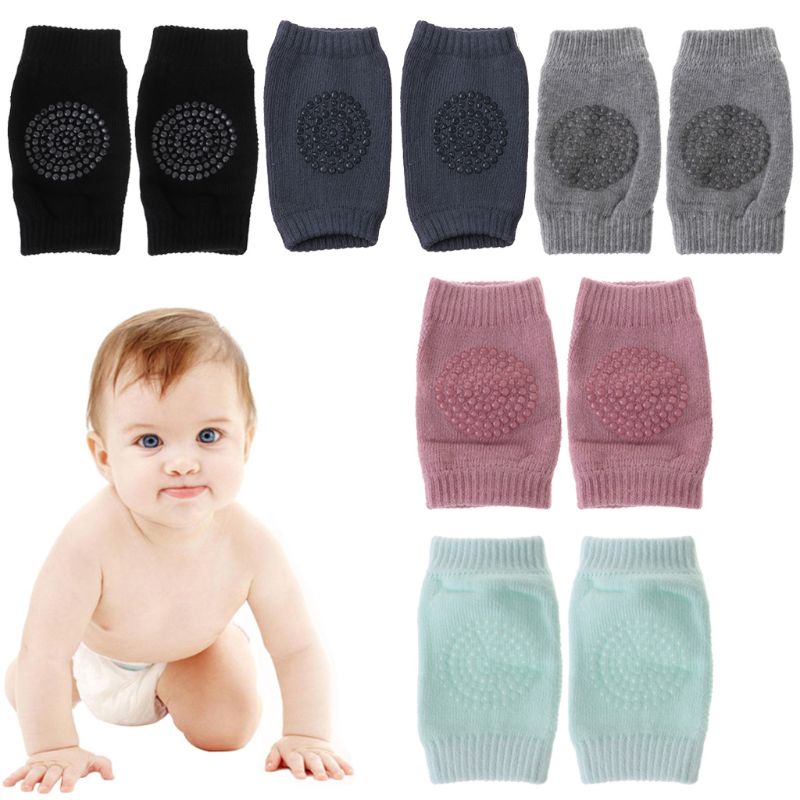1 Cặp Đệm Bảo Vệ Đầu Gối / Khuỷu Tay Chống Trượt An Toàn Cho Bé Tập Bò