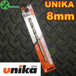 Mũi khoan tường unika 8mm rj 8.0 x 115 đuôi lục giác