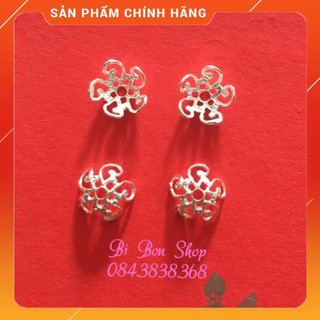 1 cặp đôi ốp hoa bạc size 10 li freeship**