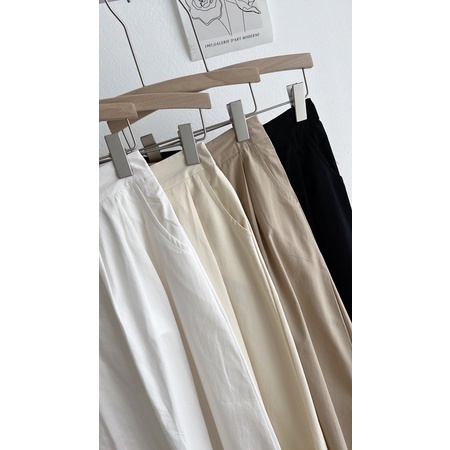 Chân váy kaki dài 1 cúc