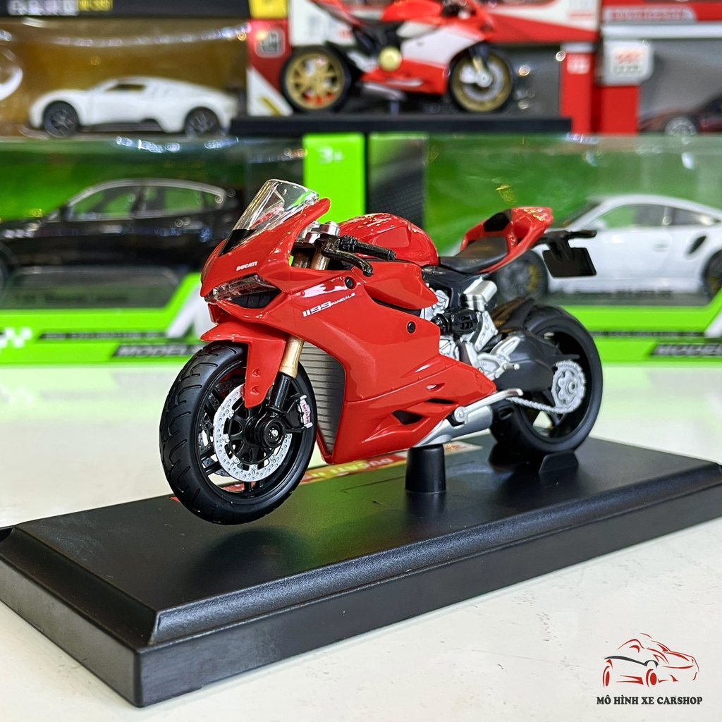 Xe mô hình mô tô Ducati 1199 Panigale tỉ lệ 1:18 hãng Maisto