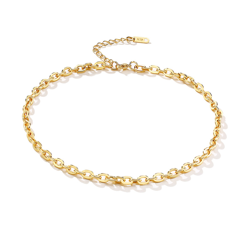 Vnox Vòng cổ mạ vàng 18K gắn chữ Nox thời trang cho nữ