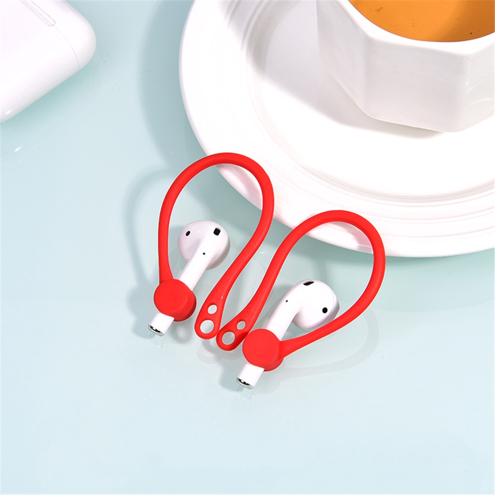 1 Cặp Móc Tai Nghe Bằng Silicone Mềm Cho Airpods