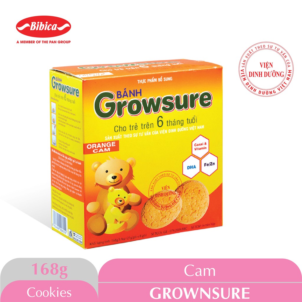 Bánh Ăn Dặm Growsure 168g Bibica