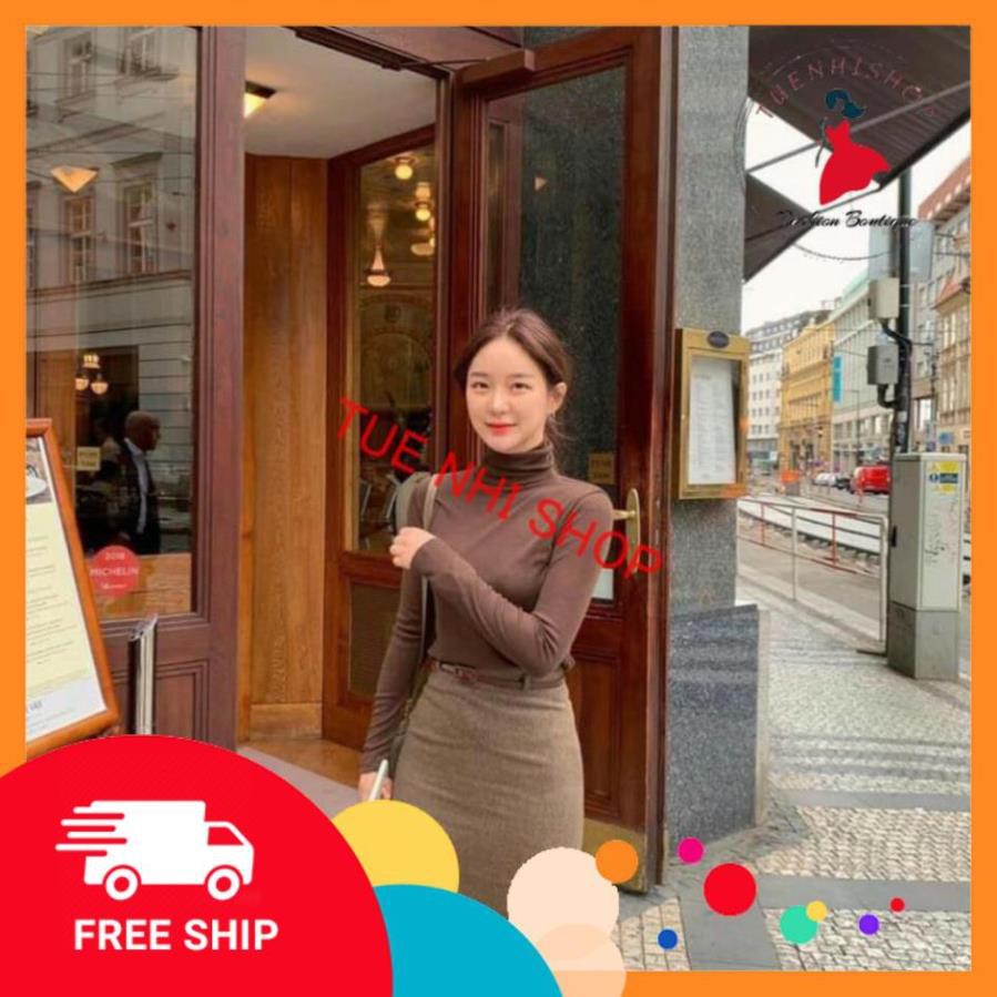 Áo thun giữ nhiệt nữ cao cổ LÓT NỈ co giãn tốt phong cách Hàn Quốc hàng Quảng Châu loại 1 AL06 | BigBuy360 - bigbuy360.vn