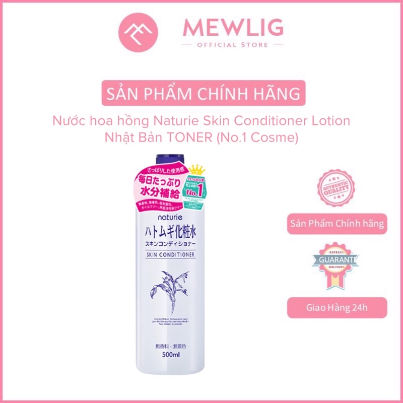 Nước hoa hồng Naturie Skin Conditioner Lotion Nhật Bản TONER (No.1 Cosme)