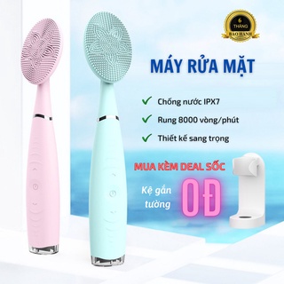 Máy rửa mặt cầm tay điện 3 chế độ massage mini giúp rửa sạch sâu da mặt mát xa nhẹ nhàng