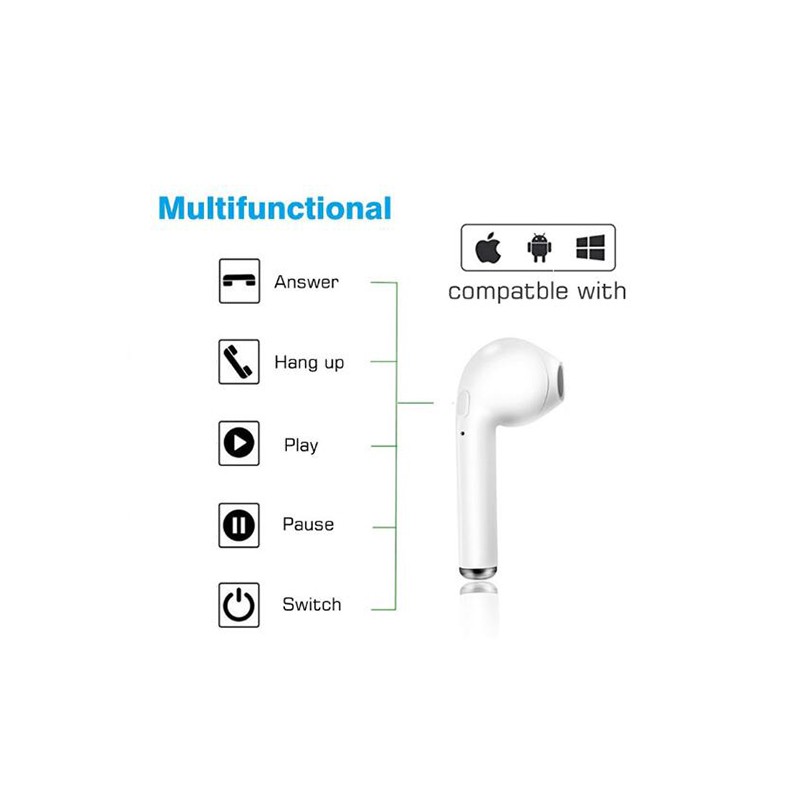 Tai nghe Bluetooth 5.0 I7S chất lượng cao | BigBuy360 - bigbuy360.vn