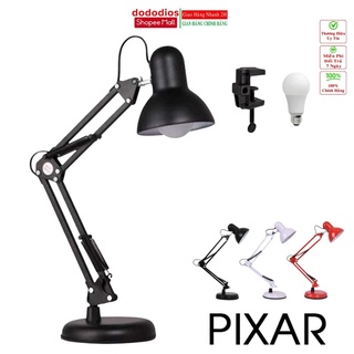 Mua  TẶNG KẸP BÀN + BÓNG ĐÈN  Đèn bàn học  đọc sách  làm việc pixar có đế tròn chống cận dododios