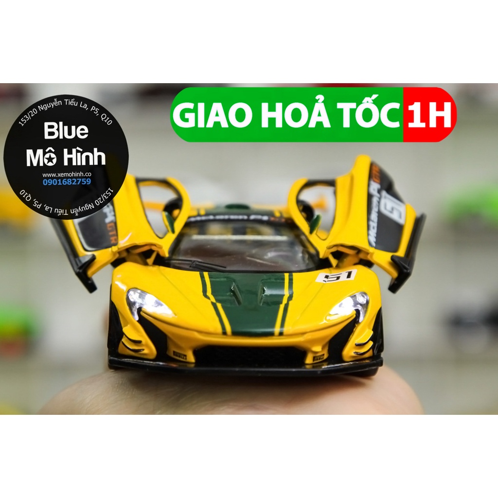 Blue mô hình | Xe mô hình xe đua McLaren P1 GTR 1:32
