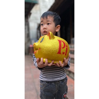 Heo/lợn đất kim tuyến sz to ( kèm video ảnh thật)