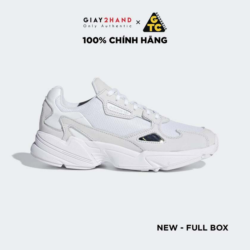 Giày thể Thao ADIDAS FALCON WHITE SILVER – B28128 Chính Hãng 100%