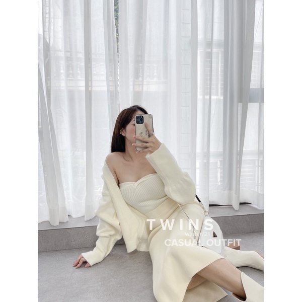 Chân váy len bút chì colorfull cực tôn dáng