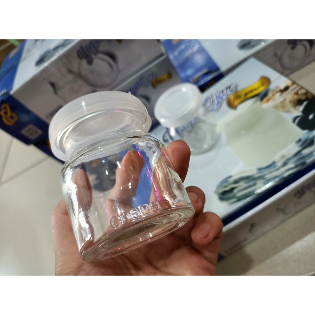 Hủ Yaourt  thủy tinh của thương hiệu Cẩm Đạt, dung tích 100ml/hủ,hộp 12 cái | BigBuy360 - bigbuy360.vn