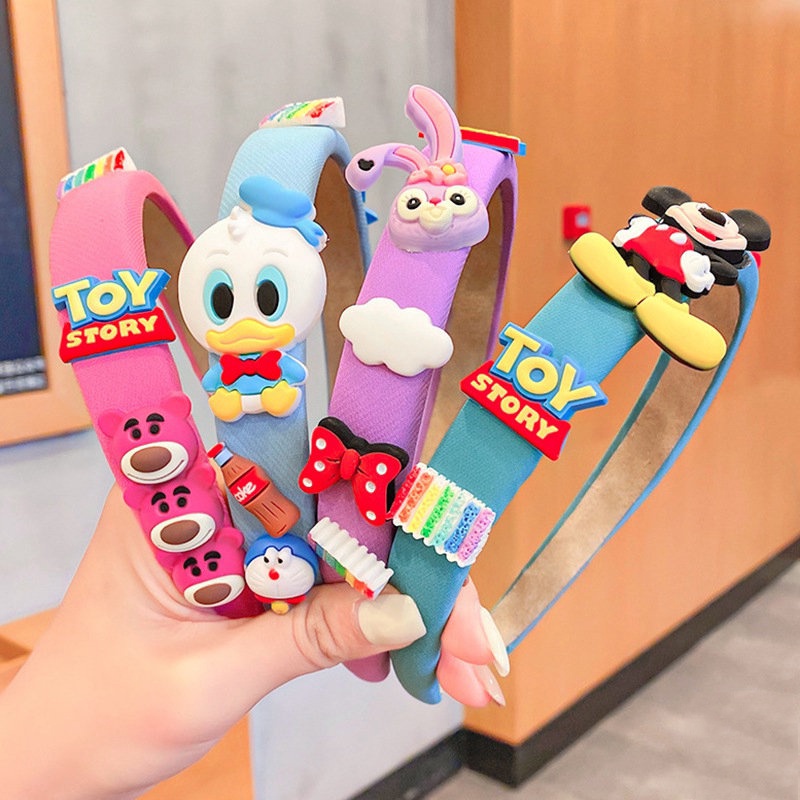 Băng Đô, Bờm Tóc chống trượt thiết kế hoạt hình vui nhộn phong cách Hàn Quốc cho bé gái