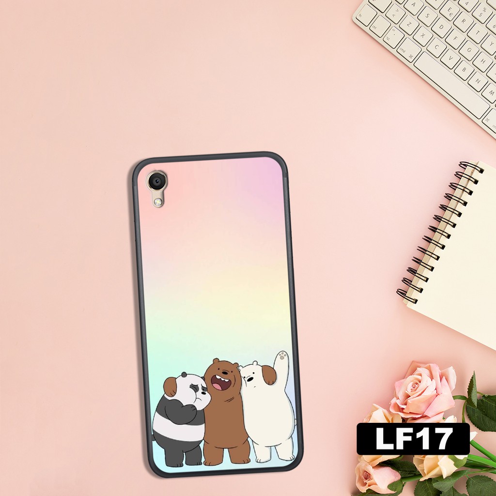 ỐP LƯNG OPPO A37(NEO 9) - F1 - F1 PLUS IN HÌNH VŨ TRỤ - GẤU WE BARE BEAR SIÊU BỀN-SIÊU ĐẸP