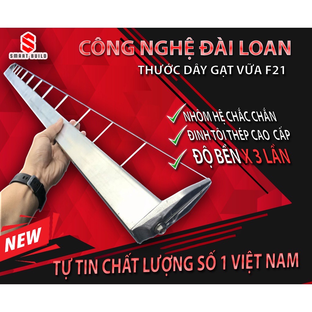 (Nói không với hàng kém chất lượng) Thước dây gạt vữa, thước dây gạt hồ, thước dây 2m HTB