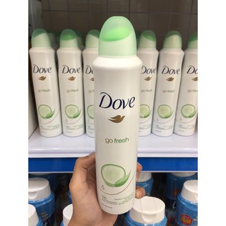 Xịt khử mùi dove go fresh dưa leo trà xanh 150ml