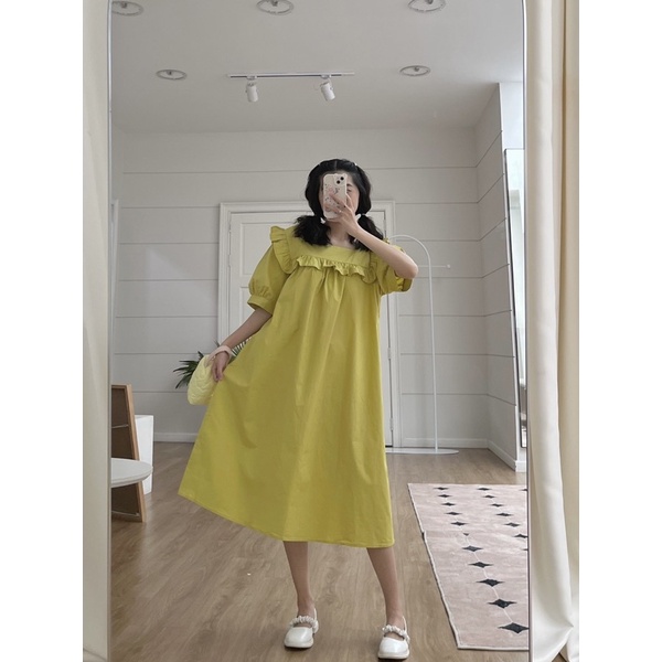 D05 - Đầm suông bèo xanh bơ